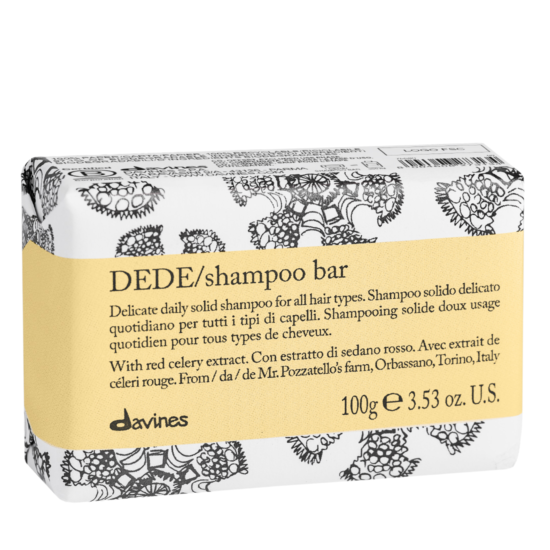 Davines Essential Haircare DEDE Shampoo Bar 3.53oz